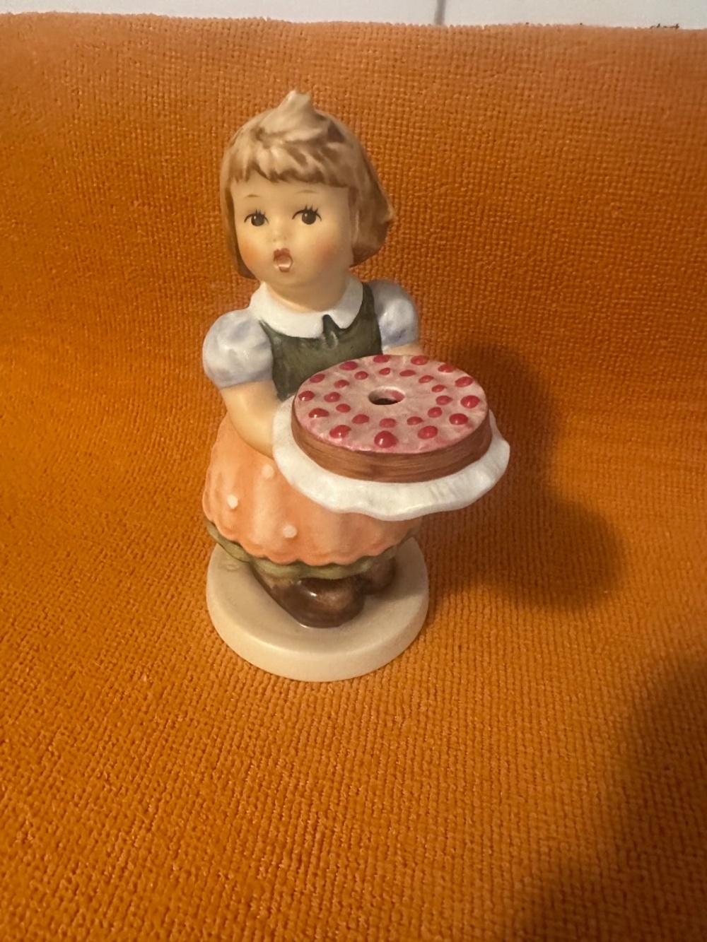 Vintage Birthday Candle" Goebel Hummel Figurine #440 - Girl with Cake